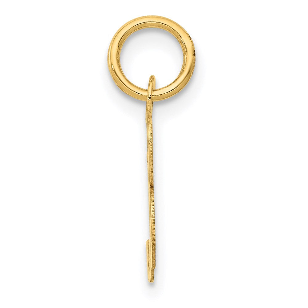 14K Gelbgold 14K Klein Fantasie Schreibschrift Buchstabe B Initiale Charm