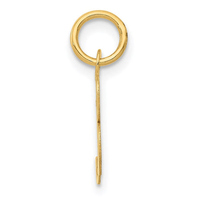 14K Gelbgold 14K Klein Fantasie Schreibschrift Buchstabe B Initiale Charm