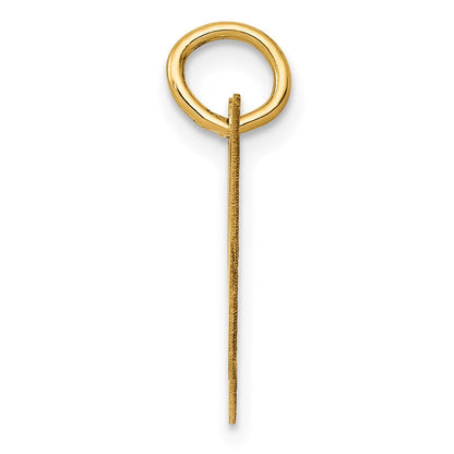 14K Gelbgold 14K Klein Fantasie Schreibschrift Buchstabe H Initiale Charm