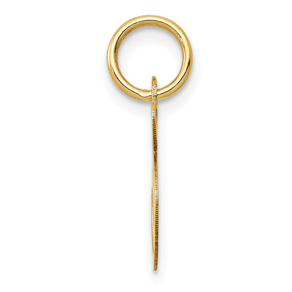 14K Gelbgold 14K Klein Fantasie Schreibschrift Buchstabe S Initiale Charm