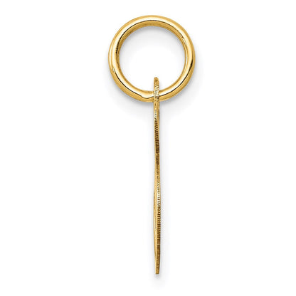 14K Gelbgold 14K Klein Fantasie Schreibschrift Buchstabe S Initiale Charm
