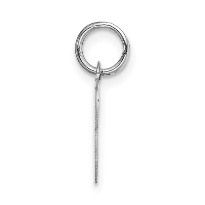 14K Weißgold 14K Weißgold Klein Fantasie Schreibschrift Buchstabe P Initiale Charm