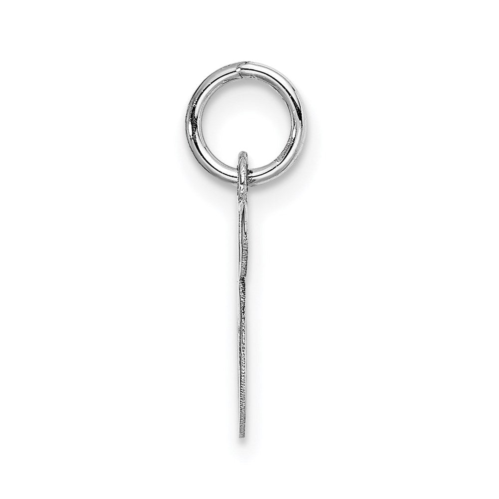 14K Weißgold 14K Weißgold Klein Fantasie Schreibschrift Buchstabe S Initiale Charm