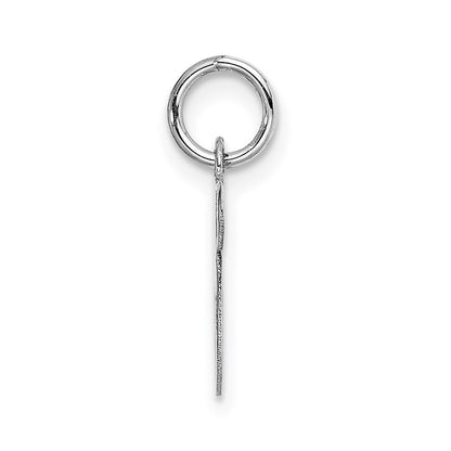 14K Weißgold 14K Weißgold Klein Fantasie Schreibschrift Buchstabe S Initiale Charm