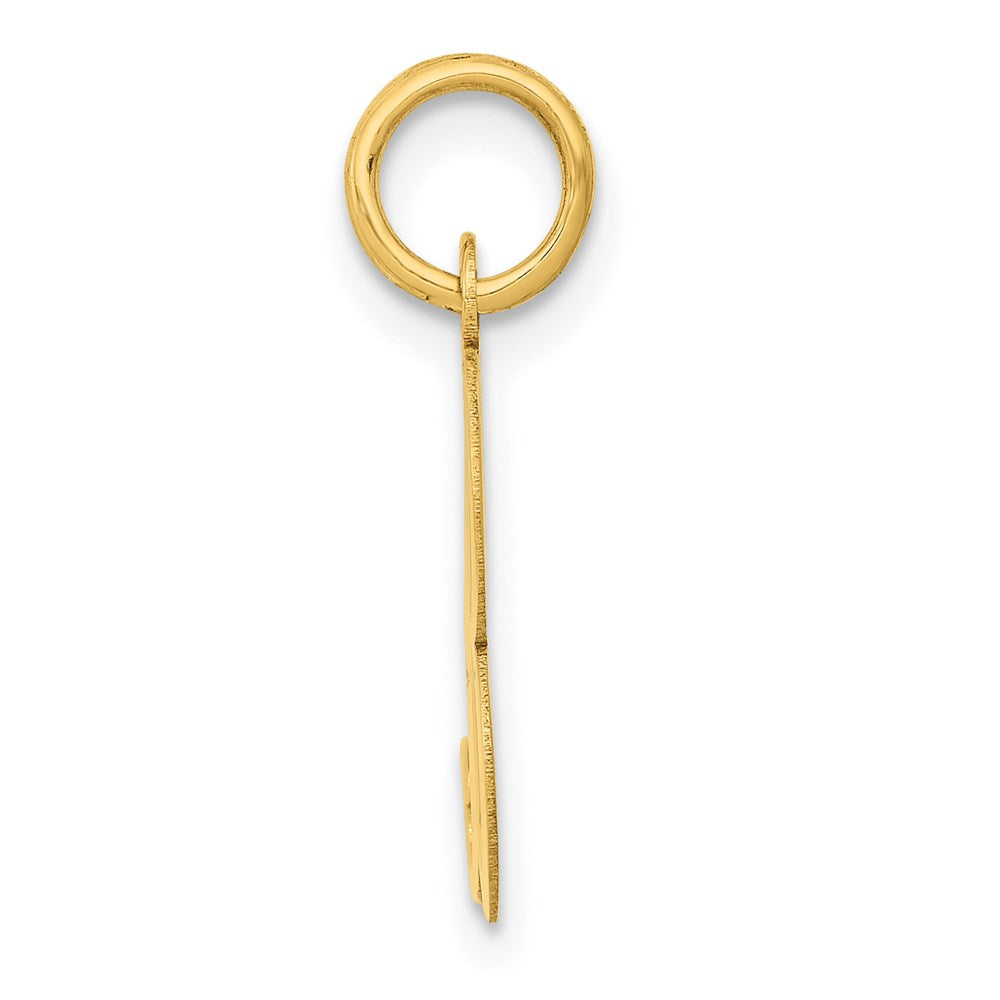 14K Gelbgold 14K Mittel Fantasie Schreibschrift Buchstabe B Initiale Charm