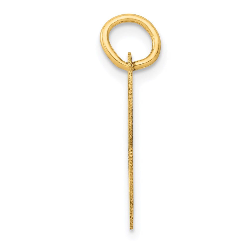 14K Gelbgold 14K Mittel Fantasie Schreibschrift Buchstabe C Initiale Charm