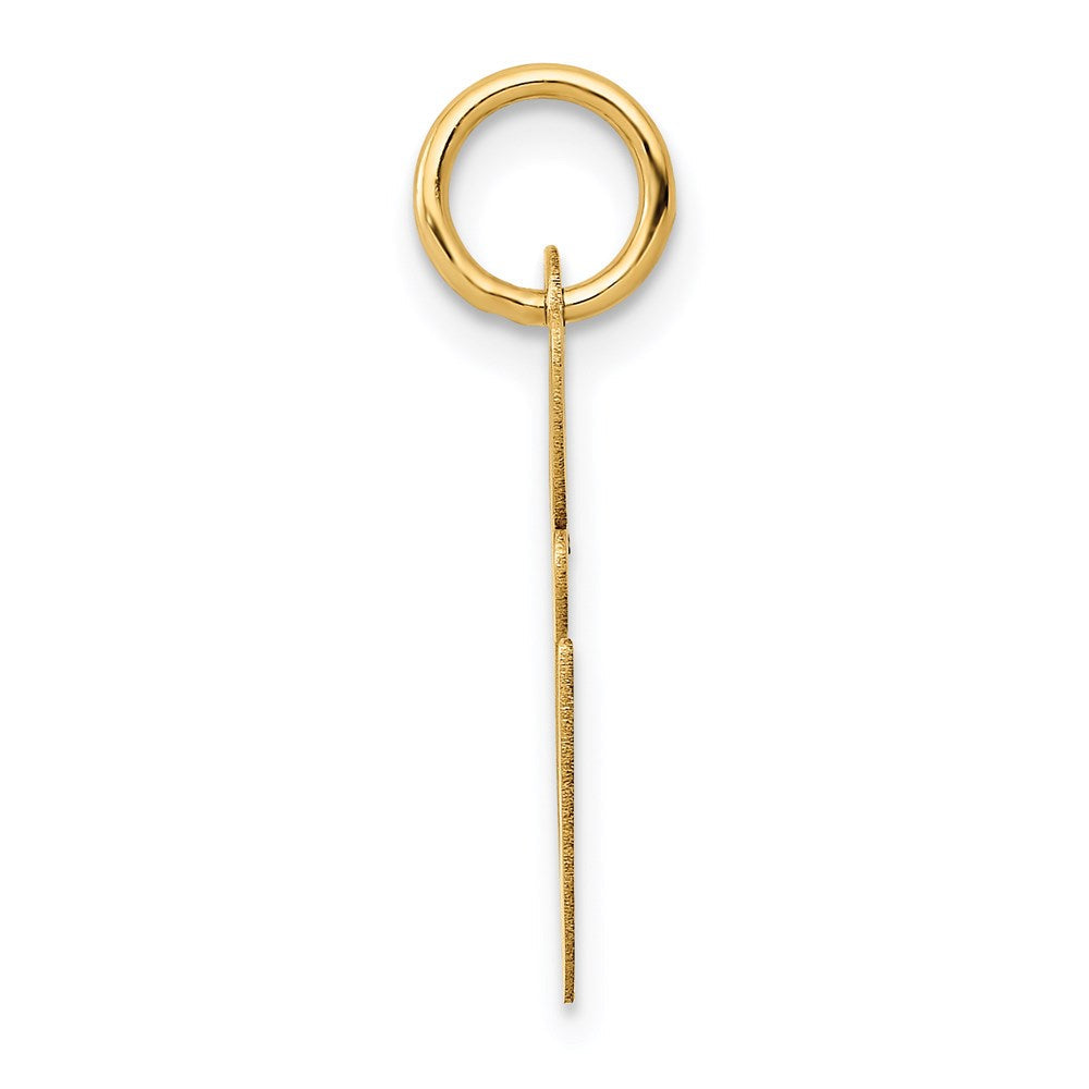 14K Gelbgold 14K Mittel Fantasie Schreibschrift Buchstabe E Initiale Charm
