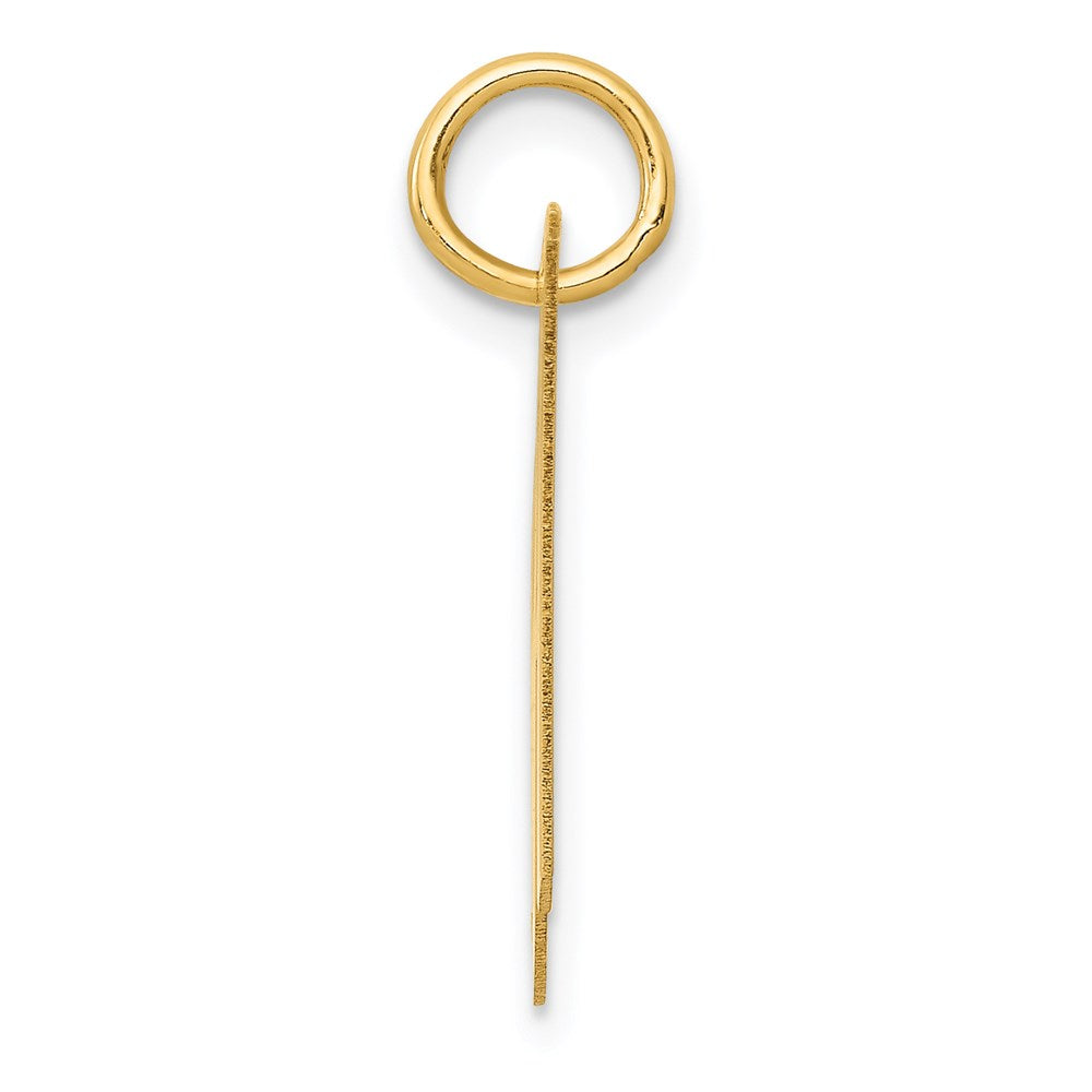 14K Gelbgold 14K Mittel Fantasie Schreibschrift Buchstabe H Initiale Charm