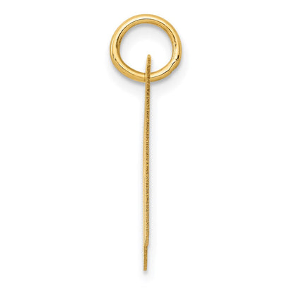 14K Gelbgold 14K Mittel Fantasie Schreibschrift Buchstabe H Initiale Charm
