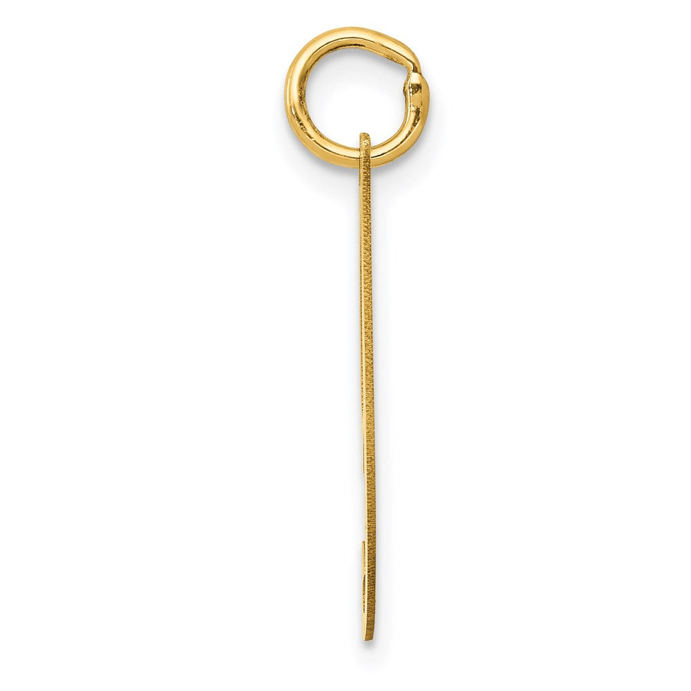 14K Gelbgold 14K Mittel Fantasie Schreibschrift Buchstabe I Initiale Charm