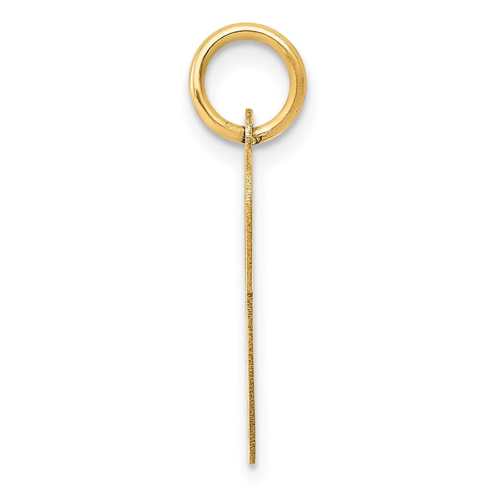 14K Gelbgold 14K Mittel Fantasie Schreibschrift Buchstabe P Initiale Charm