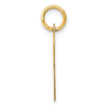 14K Gelbgold 14K Mittel Fantasie Schreibschrift Buchstabe P Initiale Charm