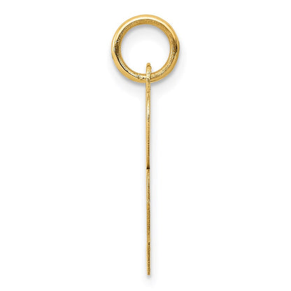 14K Gelbgold 14K Mittel Fantasie Schreibschrift Buchstabe R Initiale Charm