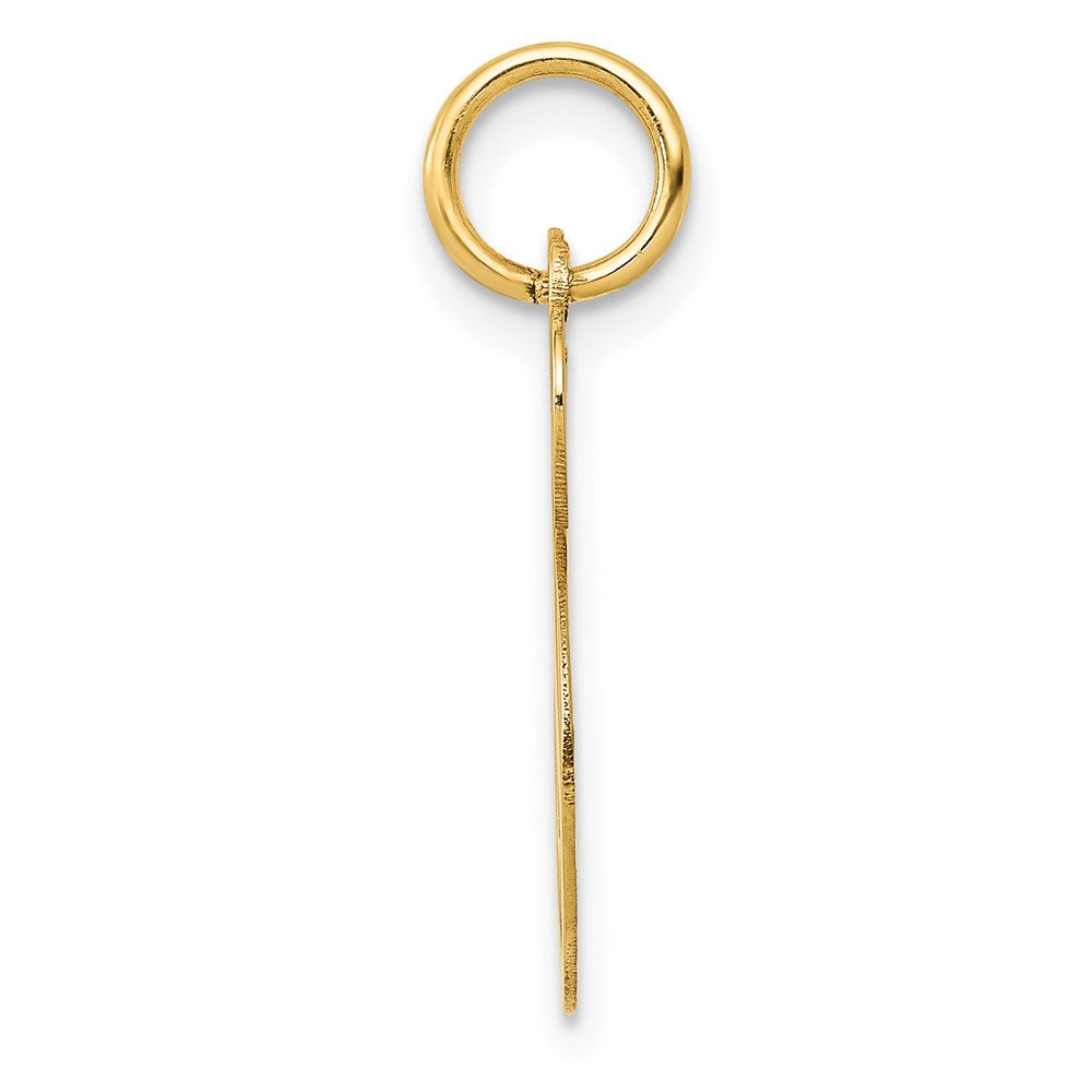 14K Gelbgold 14K Mittel Fantasie Schreibschrift Buchstabe S Initiale Charm