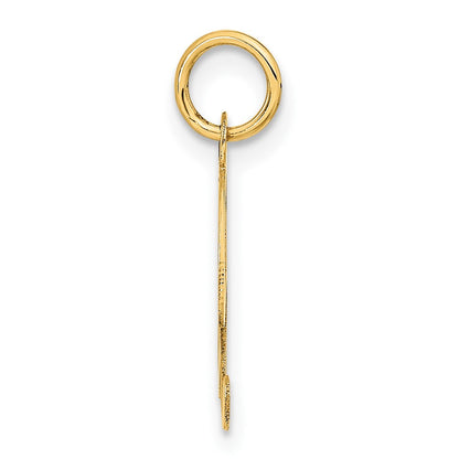 14K Gelbgold 14K Mittel Fantasie Schreibschrift Buchstabe X Initiale Charm