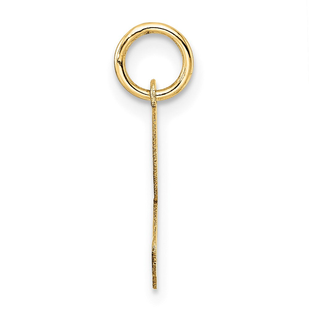 14K Gelbgold 14K Mittel Fantasie Schreibschrift Buchstabe Z Initiale Charm