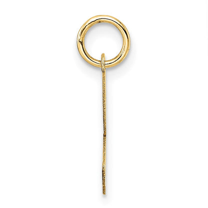 14K Gelbgold 14K Mittel Fantasie Schreibschrift Buchstabe Z Initiale Charm