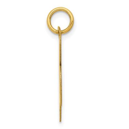 14K Gelbgold 14K Groß Fantasie Schreibschrift Buchstabe B Initiale Charm
