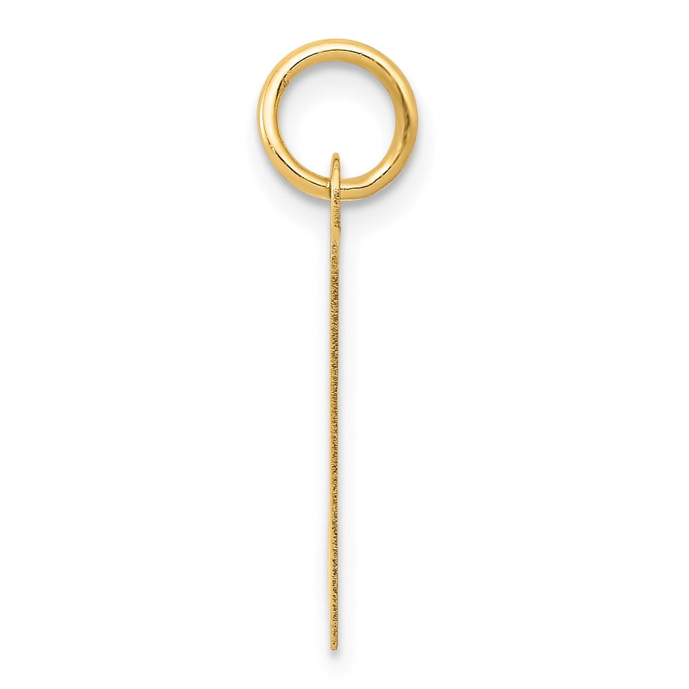 14K Gelbgold 14K Groß Fantasie Schreibschrift Buchstabe H Initiale Charm