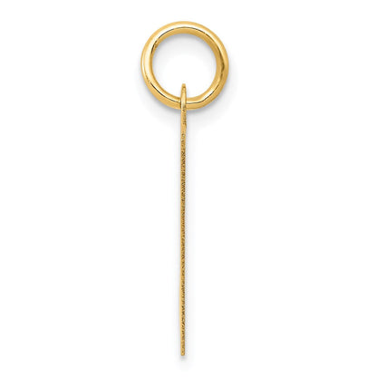 14K Gelbgold 14K Groß Fantasie Schreibschrift Buchstabe H Initiale Charm