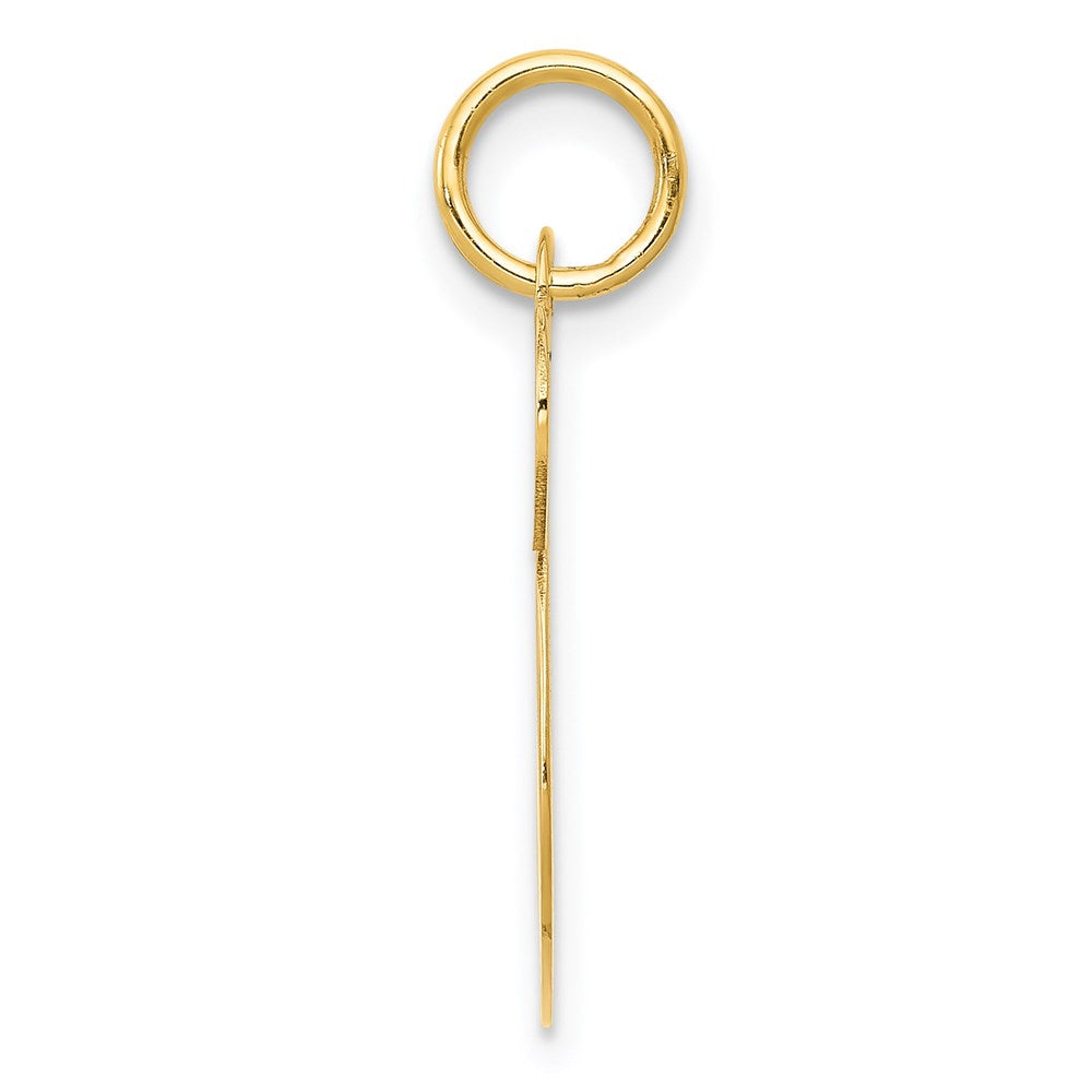 14K Gelbgold 14K Groß Fantasie Schreibschrift Buchstabe S Initiale Charm