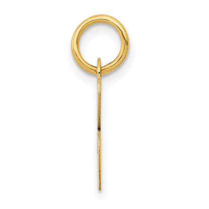 14K Gelbgold 14K Klein Schreibschrift Buchstabe B Initiale Charm