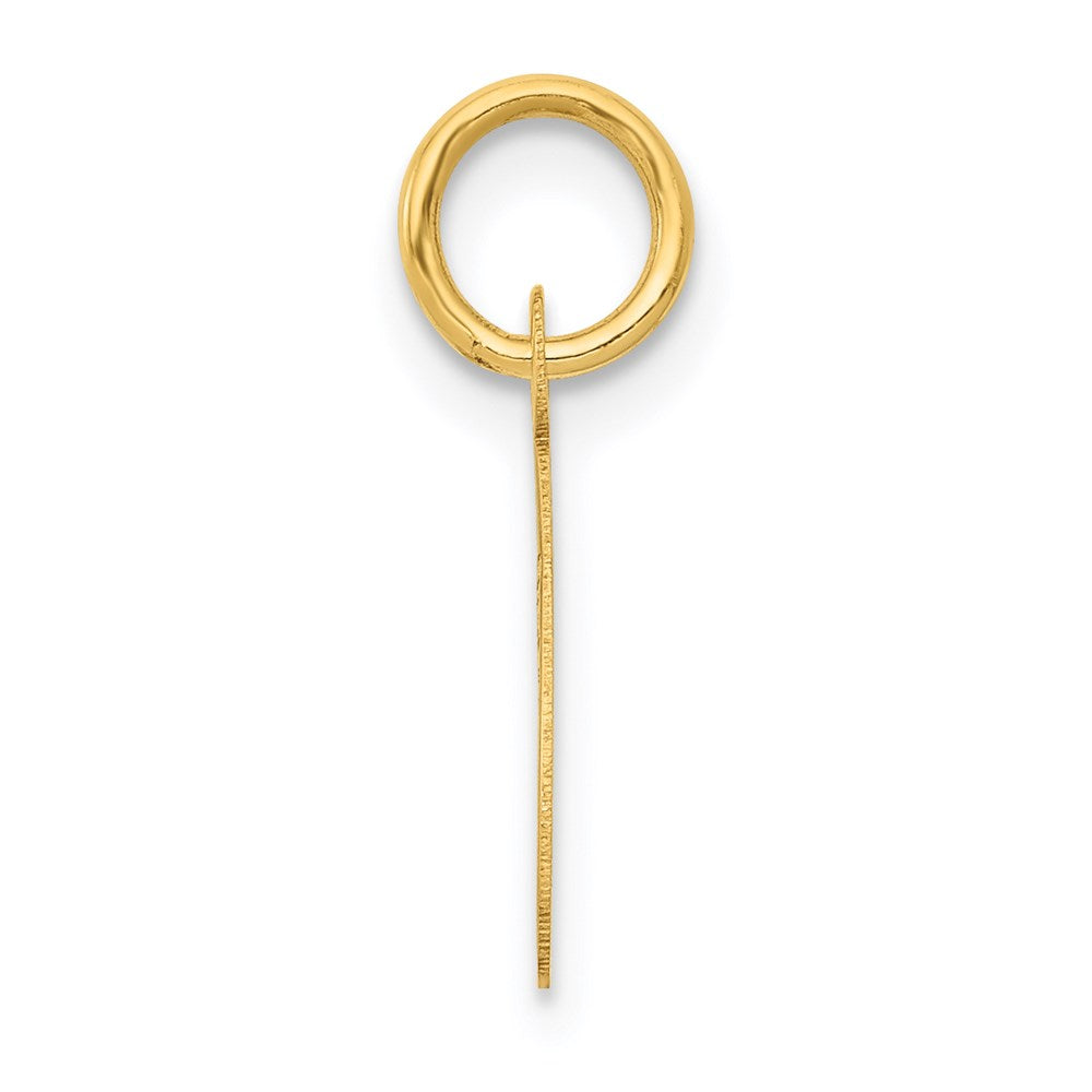 14K Gelbgold 14K Klein Schreibschrift Buchstabe C Initiale Charm