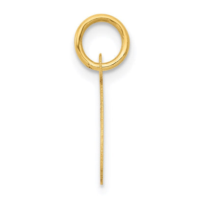 14K Gelbgold 14K Klein Schreibschrift Buchstabe C Initiale Charm