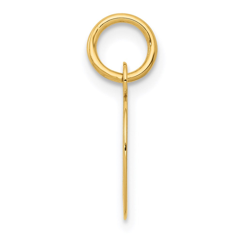 14K Gelbgold 14K Klein Schreibschrift Buchstabe D Initiale Charm