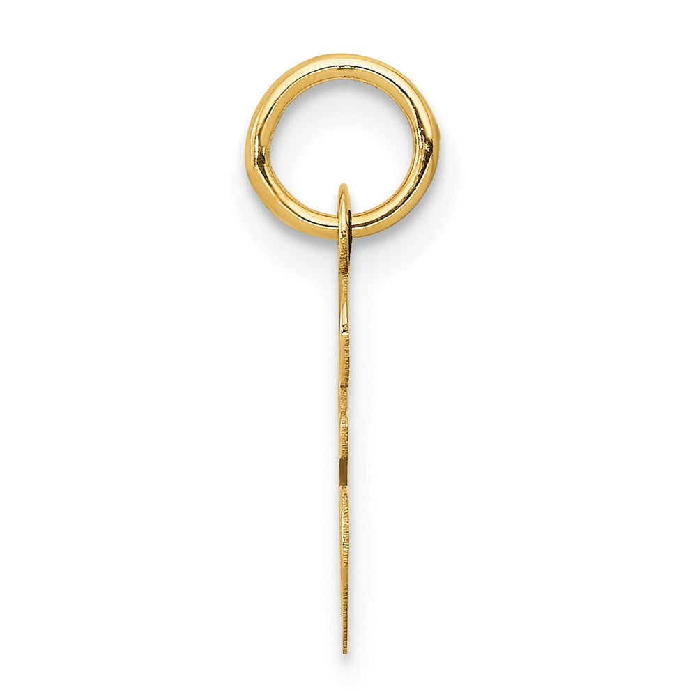 14K Gelbgold 14K Klein Schreibschrift Buchstabe E Initiale Charm