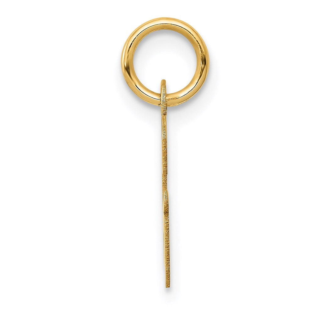 14K Gelbgold 14K Klein Schreibschrift Buchstabe G Initiale Charm