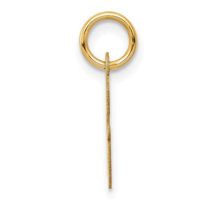14K Gelbgold 14K Klein Schreibschrift Buchstabe G Initiale Charm