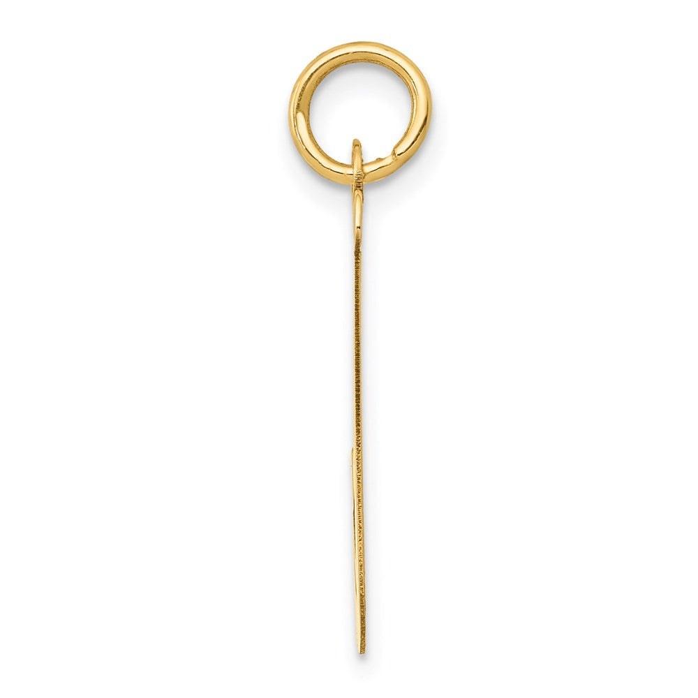 14K Gelbgold 14K Klein Schreibschrift Buchstabe J Initiale Charm