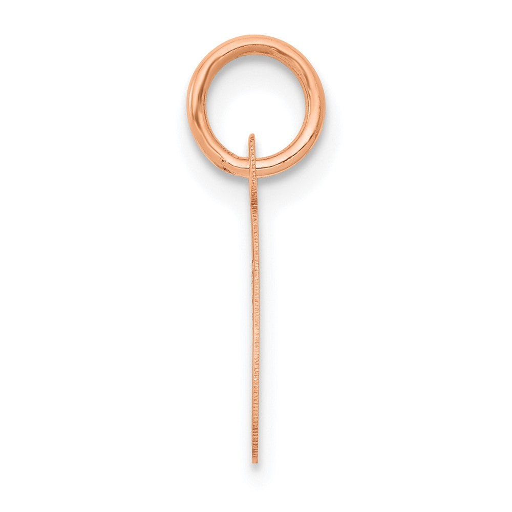14K Roségold Klein Schreibschrift Buchstabe C Initiale Charm