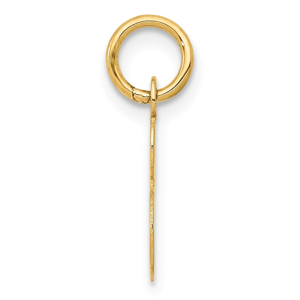 14K Gelbgold 14K Klein Schreibschrift Buchstabe S Initiale Charm