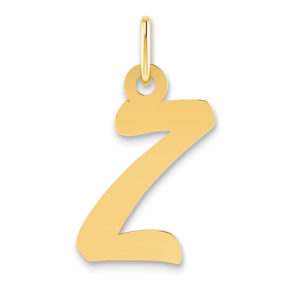 14K Gelbgold 14K Klein Schreibschrift Initiale Z Charm