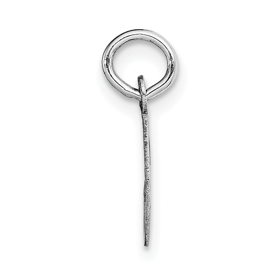 14K Weißgold 14K Weißgold Klein Schreibschrift Buchstabe G Initiale Charm