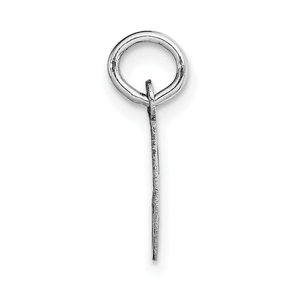 14K Weißgold 14K Weißgold Klein Schreibschrift Buchstabe G Initiale Charm