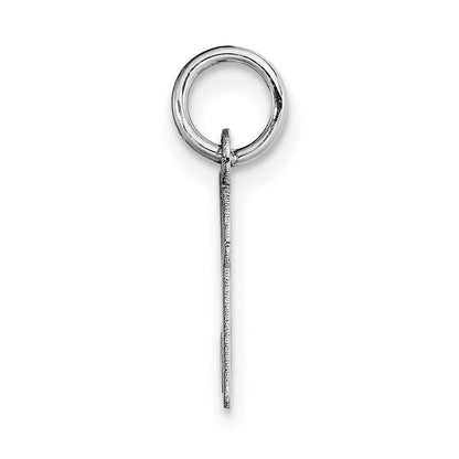 14K Weißgold 14K Weißgold Klein Schreibschrift Buchstabe K Initiale Charm