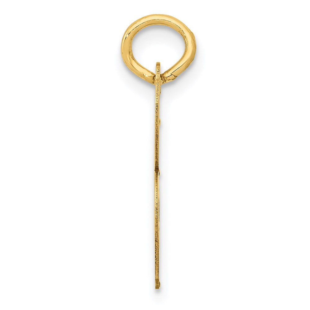 14K Gelbgold 14K Mittel Schreibschrift Buchstabe B Initiale Charm