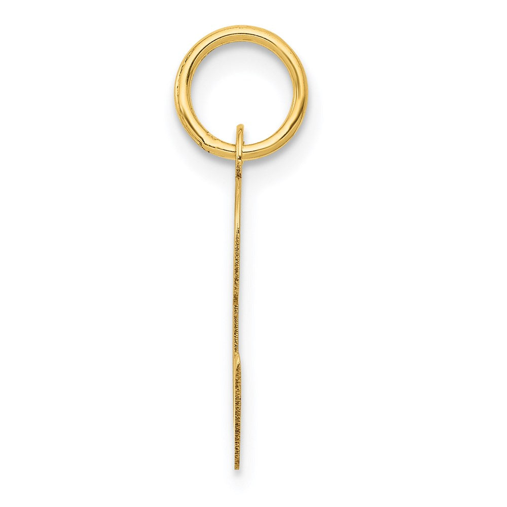 14K Gelbgold 14K Mittel Schreibschrift Buchstabe C Initiale Charm