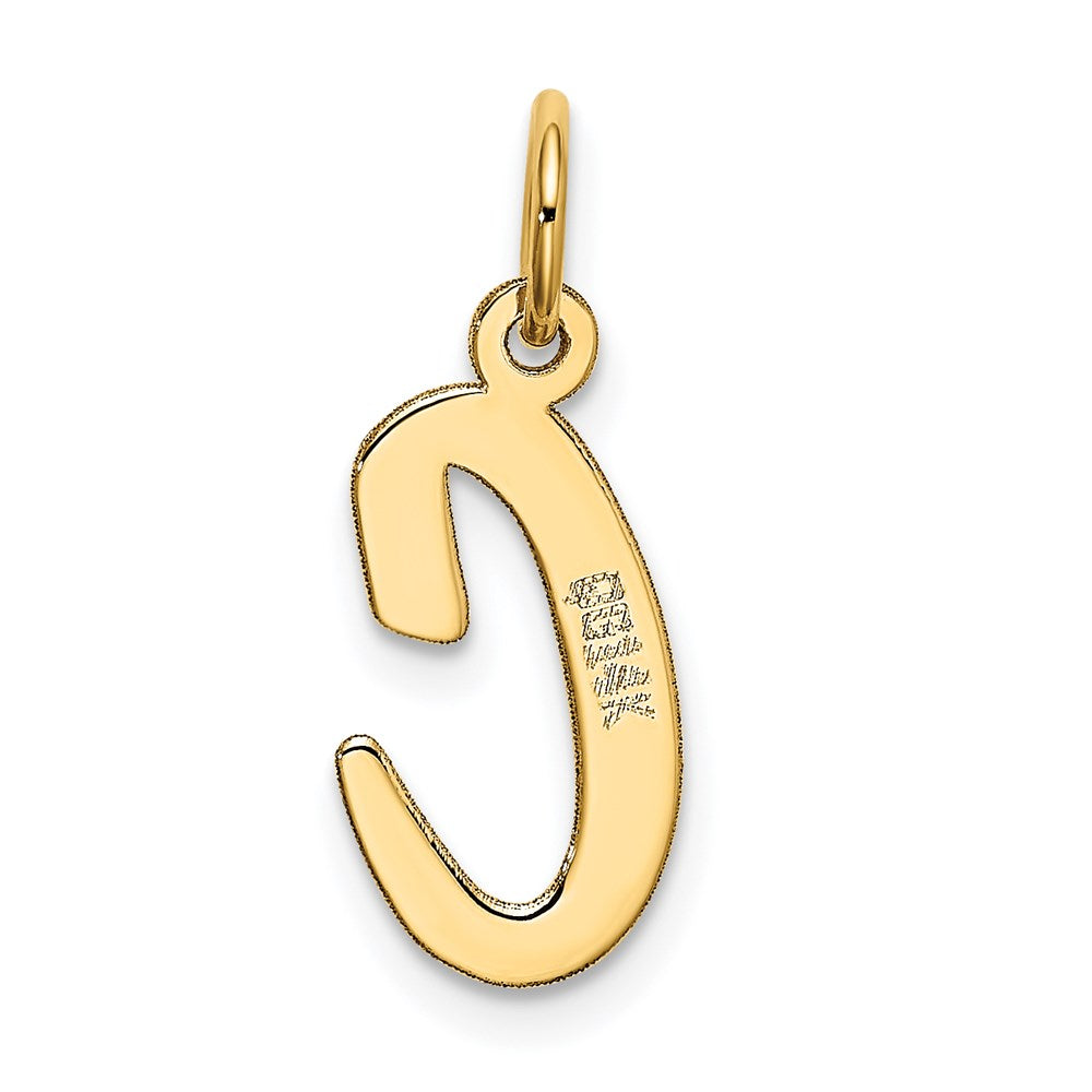 14K Gelbgold 14K Mittel Schreibschrift Buchstabe C Initiale Charm