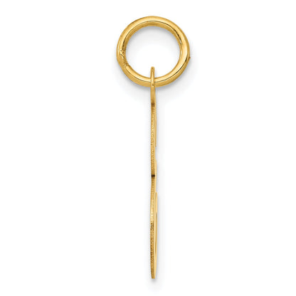 14K Gelbgold 14K Mittel Schreibschrift Buchstabe E Initiale Charm