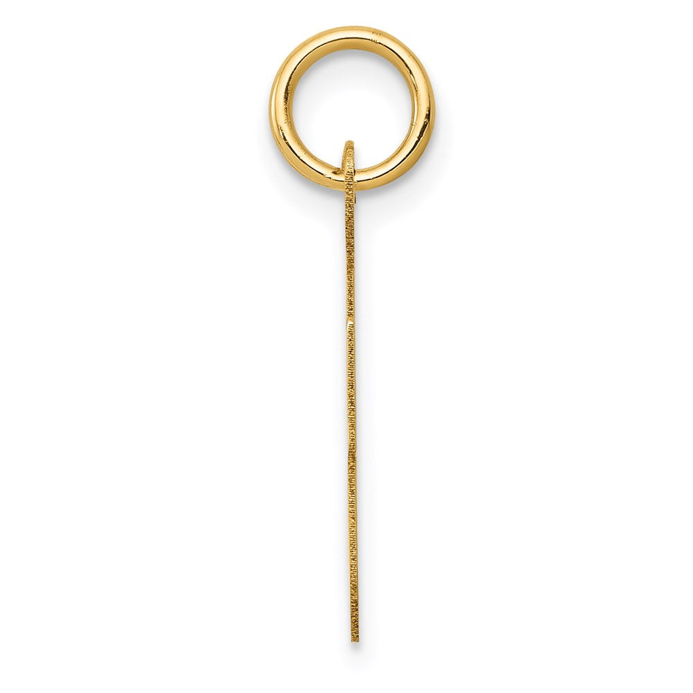 14K Gelbgold 14K Mittel Schreibschrift Buchstabe F Initiale Charm