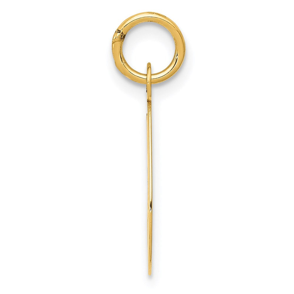 14K Gelbgold 14K Mittel Schreibschrift Buchstabe G Initiale Charm