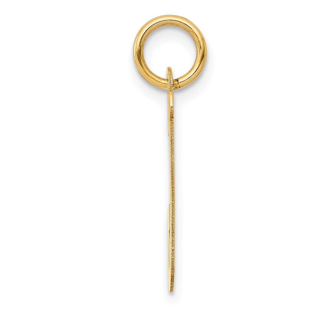 14K Gelbgold 14K Mittel Schreibschrift Buchstabe J Initiale Charm
