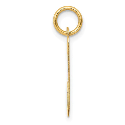 14K Gelbgold 14K Mittel Schreibschrift Buchstabe J Initiale Charm