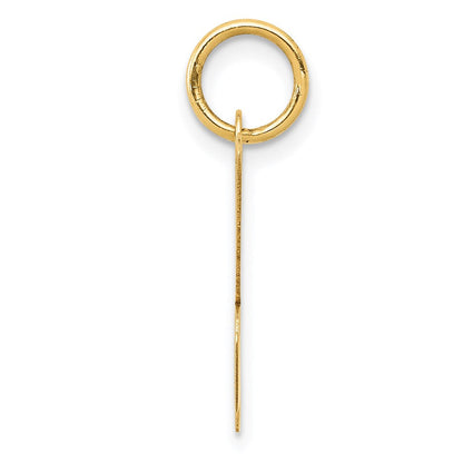 14K Gelbgold 14K Mittel Schreibschrift Buchstabe K Initiale Charm