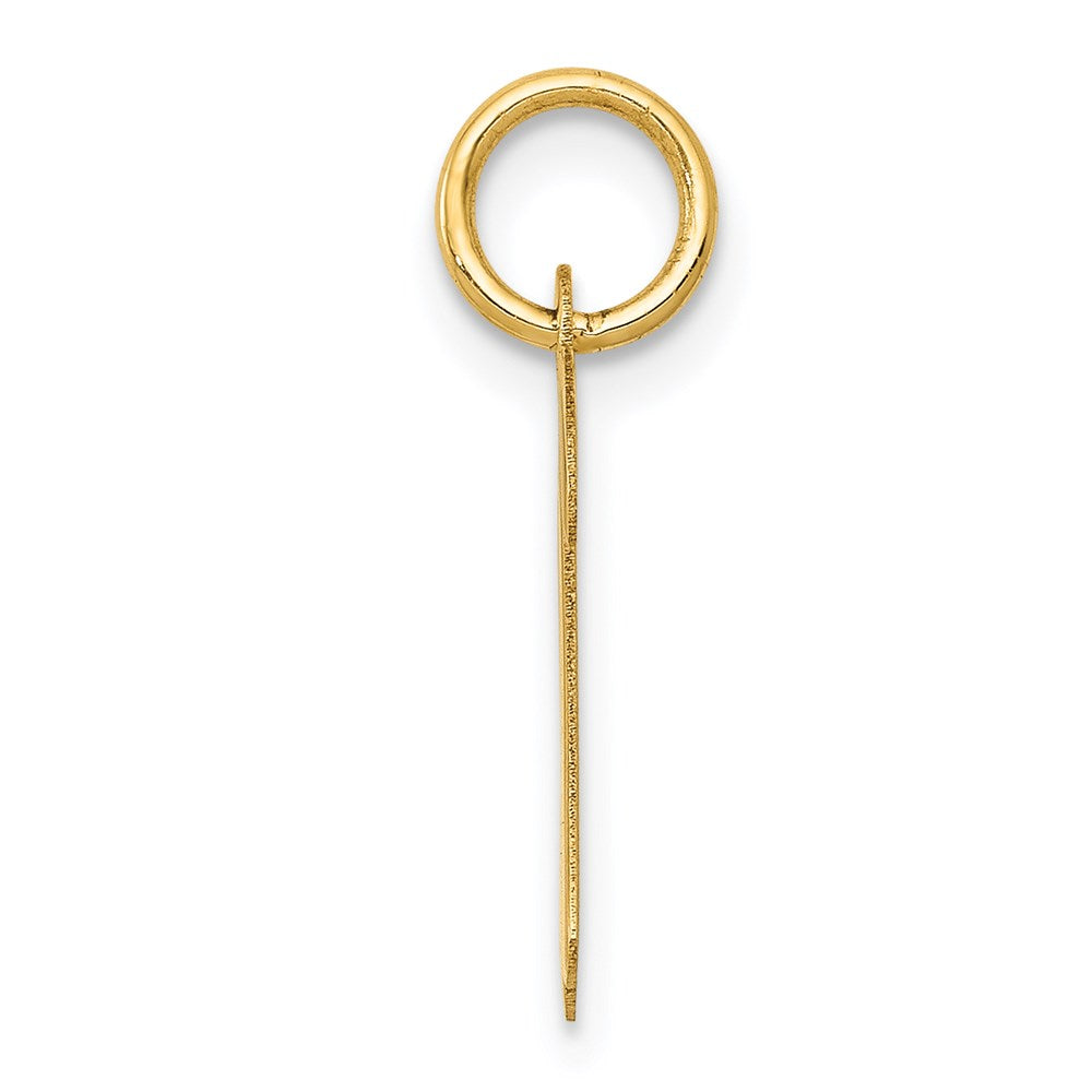 14K Gelbgold 14K Mittel Schreibschrift Buchstabe R Initiale Charm