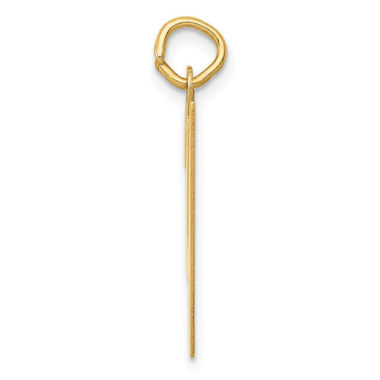 14K Gelbgold 14K Mittel Schreibschrift Buchstabe Y Initiale Charm